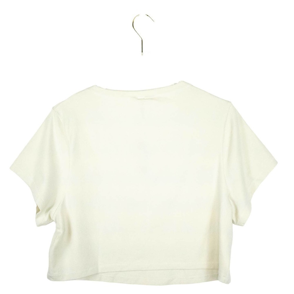 SKIMS Cream White Short Sleeve T Shirt Crop Top Plus 4XL Lounge Activewear - Picture 5 of 6